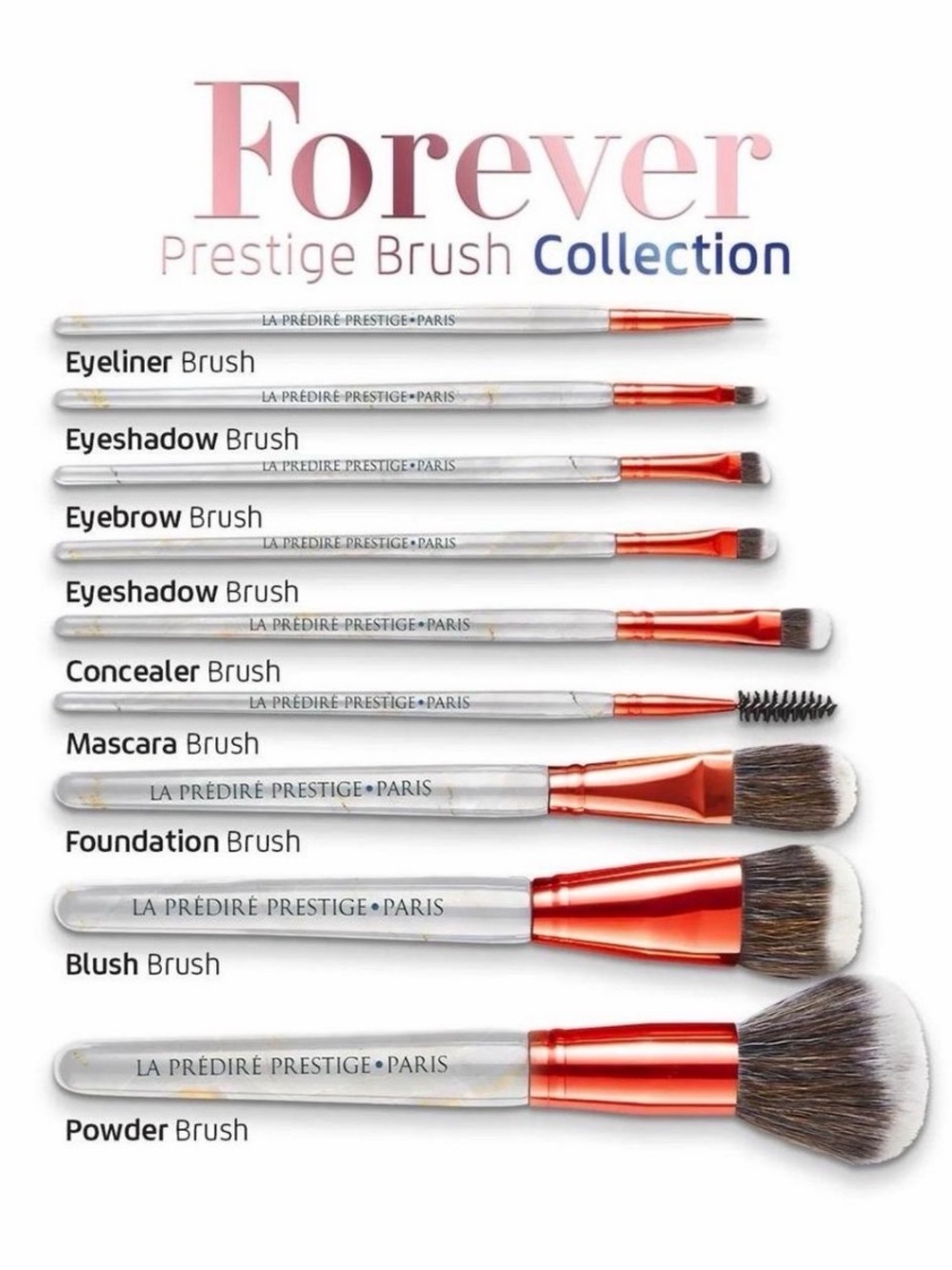 NIB 9PC Makeup Brush Collection - Picture 2 of 5